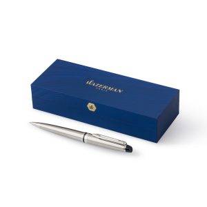 Stylo bille Waterman Expert en acier inoxydable argent personnalisable