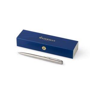 Stylo bille Waterman Graduate argent personnalisable avec logo