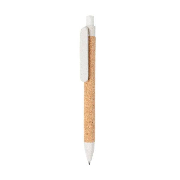 Stylo écoresponsable, blanc personnalisable avec logo