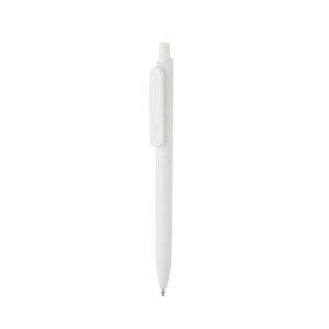 Stylo en ABS recyclé certifié GRS Bolt blanc personnalisable avec logo