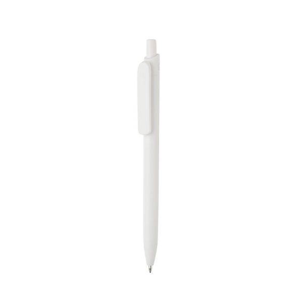 Stylo en ABS recyclé certifié GRS Bolt blanc personnalisable avec logo