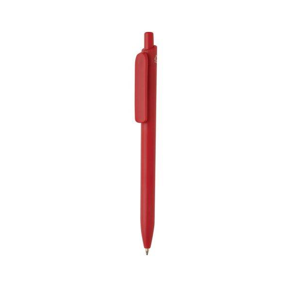 Stylo en ABS recyclé certifié GRS Bolt rouge personnalisable avec logo