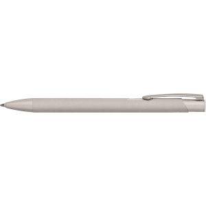 Stylo en aluminium recyclé argent personnalisable avec logo