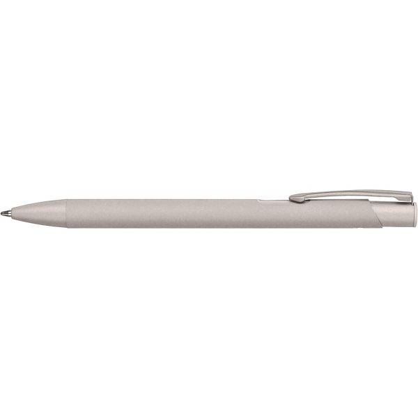 Stylo en aluminium recyclé argent personnalisable avec logo