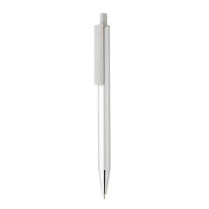 Stylo en aluminium recyclé certifié RCS Amisk argent personnalisable
