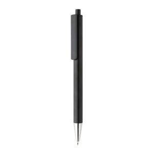 Stylo en aluminium recyclé certifié RCS Amisk noir personnalisable