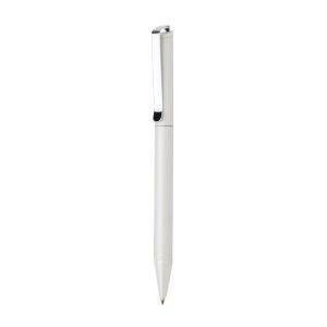 Stylo en aluminium recyclé certifié RCS Xavi blanc personnalisable