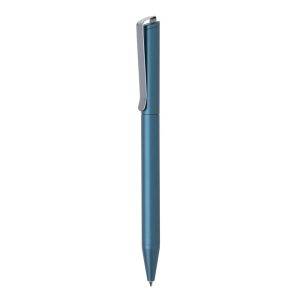 Stylo en aluminium recyclé certifié RCS Xavi bleu personnalisable