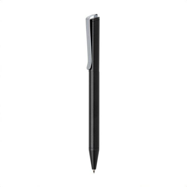 Stylo en aluminium recyclé certifié RCS Xavi noir personnalisable