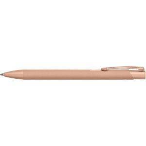 Stylo en aluminium recyclé rose personnalisable avec logo
