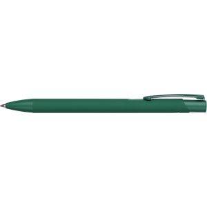 Stylo en aluminium recyclé vert personnalisable avec logo