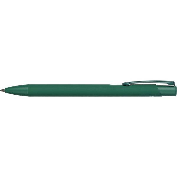 Stylo en aluminium recyclé vert personnalisable avec logo