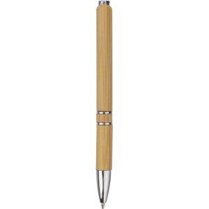 Stylo en bambou brun personnalisable avec logo