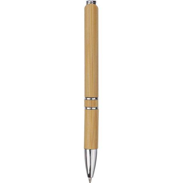 Stylo en bambou brun personnalisable avec logo