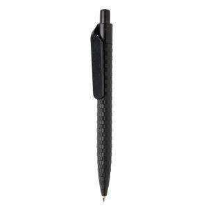 Stylo en fibre de paille noir personnalisable avec logo