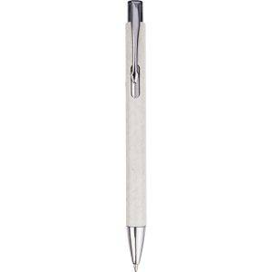 Stylo en papier recyclé blanc personnalisable avec logo