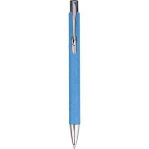 Stylo en papier recyclé bleu marine personnalisable avec logo