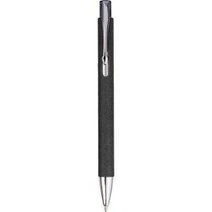 Stylo en papier recyclé noir personnalisable avec logo