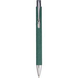 Stylo en papier recyclé vert personnalisable avec logo