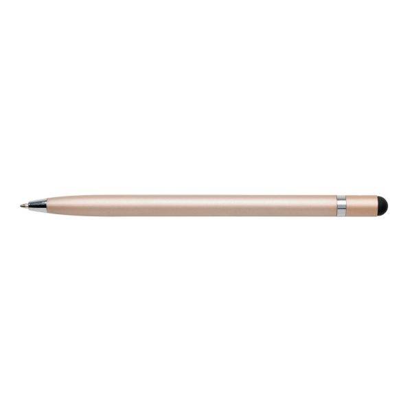 Stylo stylet en métal épuré or personnalisable avec logo