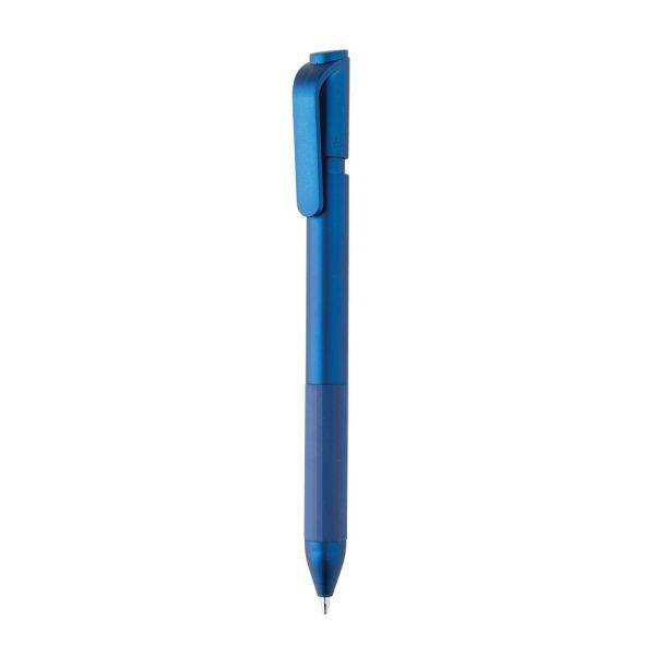 Stylo TwistLock en ABS recyclé certifié GRS bleu personnalisable