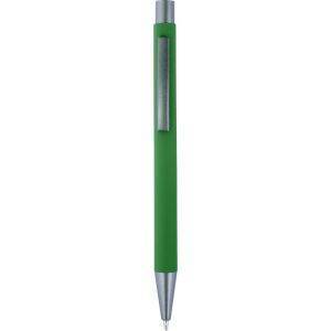 Stylo vert personnalisable avec logo