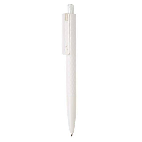 Stylo X3 en ABS recyclé RCS blanc personnalisable avec logo