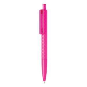 Stylo X3 en ABS recyclé RCS rose personnalisable avec logo