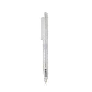 Stylo X3 en plastique givré GRS blanc personnalisable avec logo