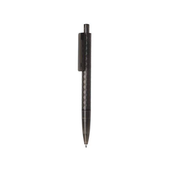 Stylo X3 en plastique givré GRS noir personnalisable avec logo