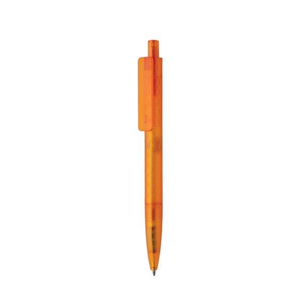 Stylo X3 en plastique givré GRS orange personnalisable avec logo
