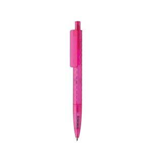Stylo X3 en plastique givré GRS rose personnalisable avec logo