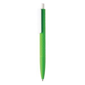 Stylo X3 finition gomme en ABS recyclé RCS vert personnalisable