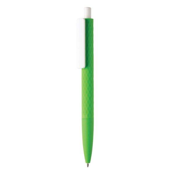 Stylo X3 finition gomme en ABS recyclé RCS vert personnalisable