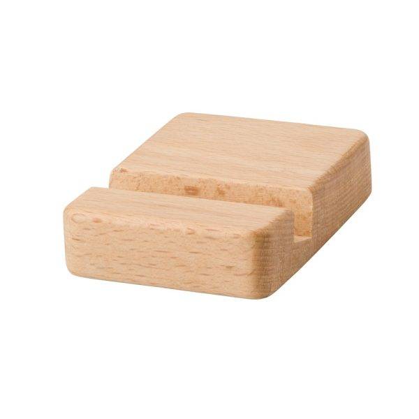 Support de téléphone bois personnalisable avec logo