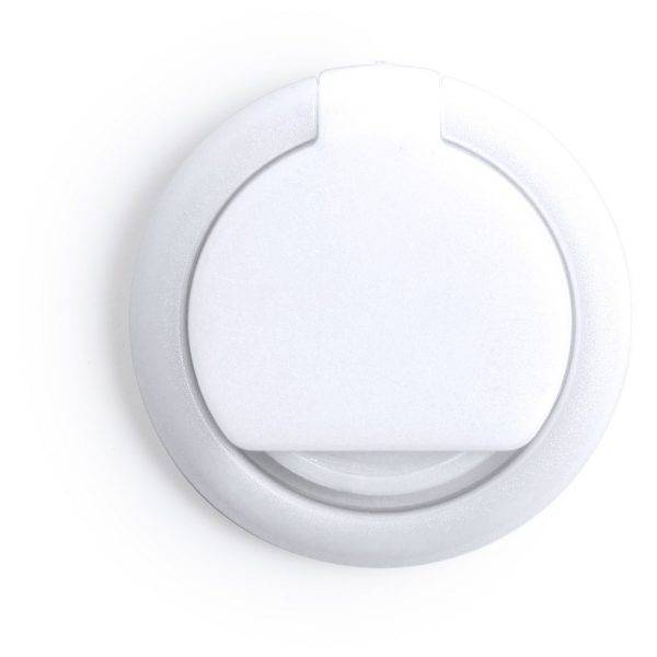 Support de téléphone multifonctionnel blanc personnalisable avec logo