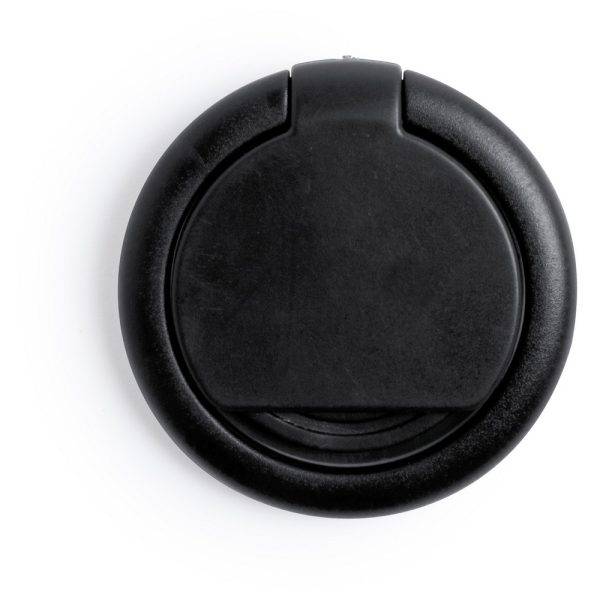 Support de téléphone multifonctionnel noir personnalisable avec logo