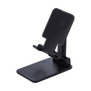 Support de téléphone noir personnalisable avec logo