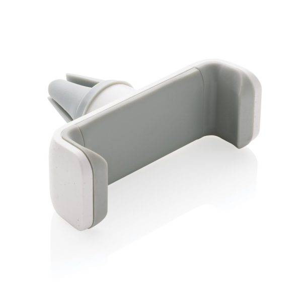 Support voiture en plastique recyclé RCS, Acar blanc personnalisable