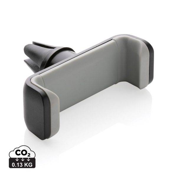 Support voiture en plastique recyclé RCS, Acar noir personnalisable