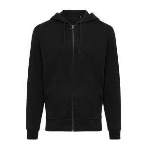 Sweat à capuche avec zip en coton recyclé IQONIQ personnalisable – réf. T9600.001.S