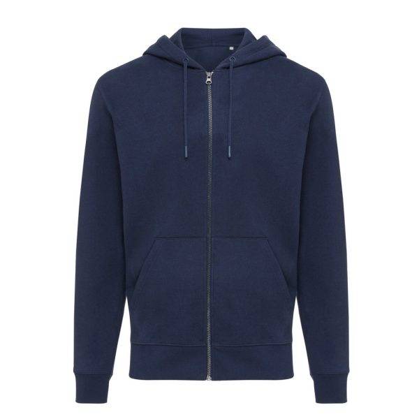 Sweat à capuche avec zip en coton recyclé IQONIQ personnalisable – réf. T9600.002.S