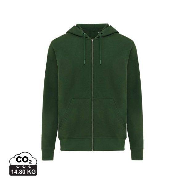 Sweat à capuche avec zip en coton recyclé IQONIQ personnalisable – réf. T9600.005.M