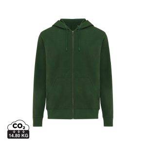 Sweat à capuche avec zip en coton recyclé IQONIQ personnalisable – réf. T9600.005.XL