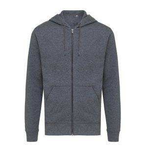 Sweat à capuche avec zip en coton recyclé IQONIQ personnalisable – réf. T9600.014.XXXL