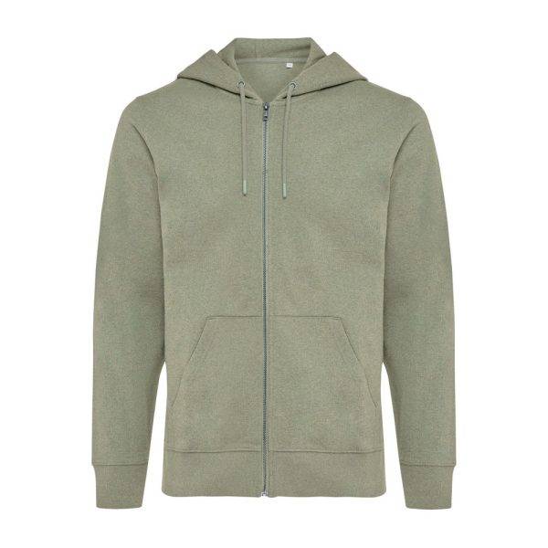 Sweat à capuche avec zip en coton recyclé IQONIQ personnalisable – réf. T9600.015.XXS