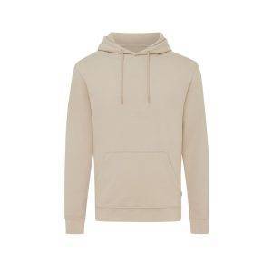 Sweat à capuche en coton recyclé IQONIQ Jasper beige personnalisable – réf. T9400.006.M