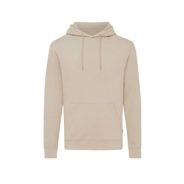 Sweat à capuche en coton recyclé IQONIQ Jasper beige personnalisable – réf. T9400.006.M
