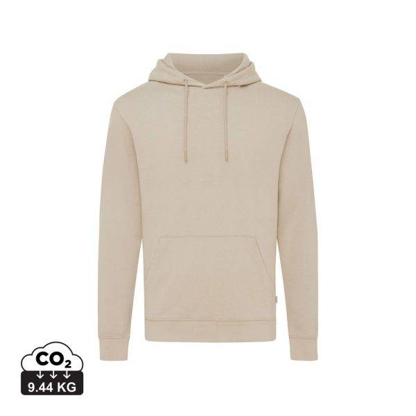 Sweat à capuche en coton recyclé IQONIQ Jasper beige personnalisable – réf. T9400.006.XXS
