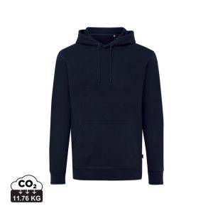Sweat à capuche en coton recyclé IQONIQ Jasper bleu personnalisable – réf. T9400.002.XS